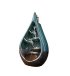 Keramisk Backflow Incense Burner – Vattendroppe Design för Avslappnande Rök-Vattenfall