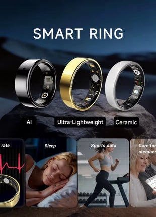 Smart Ring – Stilren Fitness Tracker (Vattentät iOS/Android)